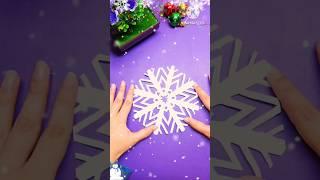 Day(1/25) Snowflake Challenge|#shorts#trending#snowflake#craft#easy#holidays | Preeshay's World