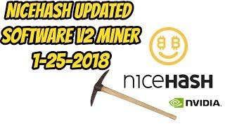 Daily Mining News nicehash Updated software 1-25-18