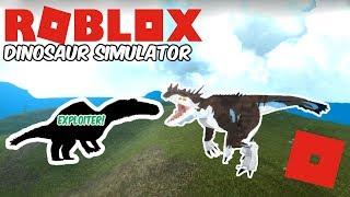 Roblox Dinosaur Simulator - Silent VS Exploiting Noob!