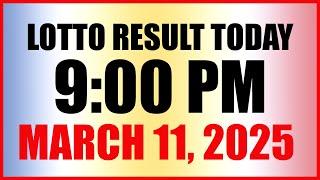 Lotto Result Today 9pm Draw March 11, 2025 Swertres Ez2 Pcso