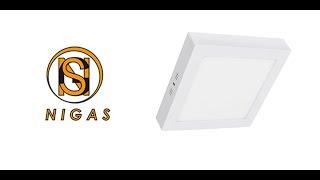 Светильник накл LED-NGS-02S 18W(Вт) 4500К, квадрат