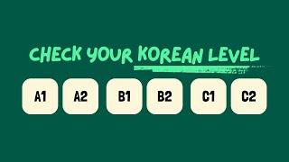 𝗪𝗵𝗮𝘁'𝘀 𝘆𝗼𝘂𝗿 𝗞𝗼𝗿𝗲𝗮𝗻 𝗟𝗲𝘃𝗲𝗹? Beginner, Intermediate or Advanced? | Korean Level Test