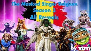 The Masked Singer Belgium Season 3 ALL REVEALS