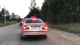 Guy learns his lesson after throwing trash out of car window