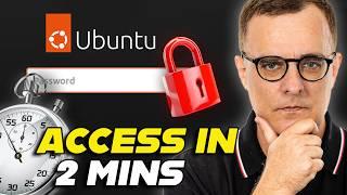 RESET your Forgotten Linux (Ubuntu) Password in 2 minutes