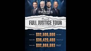 A Full Justice Tour. Over $100 Million Won For Our Clients in 8 Days.