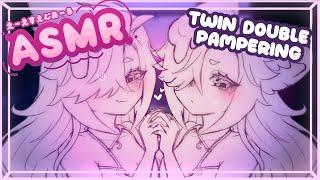 【ASMR】Twins pamper you together! Double care 