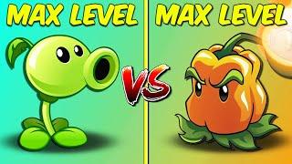 PEASHOOTER vs PEPPER-PULT Max Levels - PvZ 2 Plant vs Plant Battlez