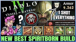 Diablo 4 - New Best BROKEN DAMAGE Spiritborn Build - OP S6 Unyielding Touch of Death Combo - Guide!