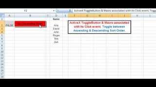 ActiveX Toggle Button Event Procedure in Excel VBA