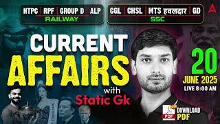 Current Affairs Today | 20 June Current Affairs 2025 | Daily Current Affairs By Ashutosh Sir