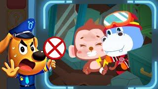 Sheriff Labrador's Safety Tips #33 - Firefighter Help Injured People! - Babybus Games