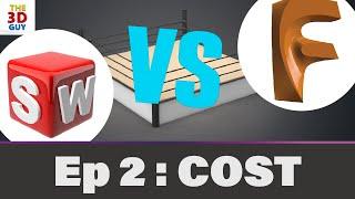 Fusion 360 vs SolidWorks: Cost