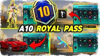  A10 Royal PASS  1 To 100 RP // Bgmi A10 Royal Pass ( New Royal Pass )