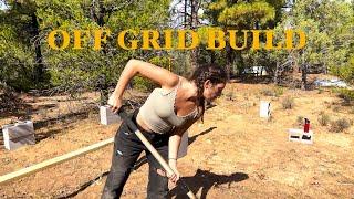 Building Off-Grid (Episode 1| Breaking Ground for Yurt Platform)