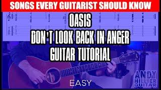 Oasis - Don’t Look Back In Anger Guitar Tutorial Lesson