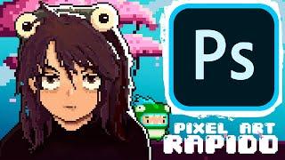 Como hacer pixel art en Photoshop, facil y rapido !