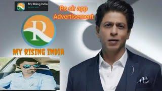 My Rising India app add by sharukh khaan | rs sir app advertisement