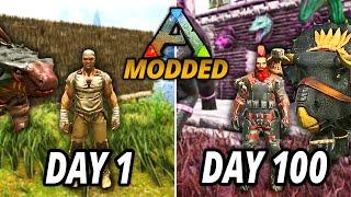 I Spent 100 Days in ARK Modded with New Dinosaurs [Dramatised Story]