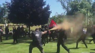 Groups clash at Clackamette Park, riot declared in Oregon City