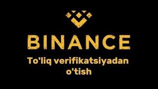 Binance ro'yxatdan o'tish