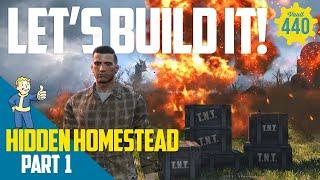 Vault 440 - LET'S BUILD IT! - Hidden Homestead - PART 1 (Fallout 4/PS4)