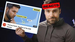 Reacting to "The Rise of B2B Creators" | @Thomasfrank Interview