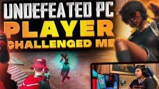 TDM PLAYER HE CHALLENGE ME | PUBG MOBILE | Four finger full Gyro Aim assist with out scope @sam