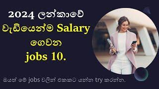 Highest  paying jobs in srilanka : 2024 : Top ten jobs