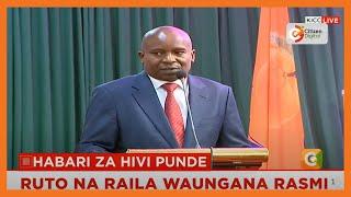 DP Kithure Kindiki lauds Raila, Ruto for deciding to sign a political agreement