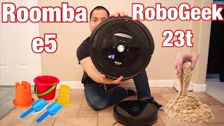 iRobot Roomba e5 VS Dser RoboGeek - Ultimate Sand Challenge 