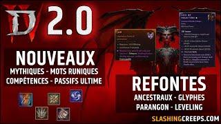 RÉSUMÉ PATCH 2.0 DIABLO 4 feu de camp, un déluge de nouveautés et de refontes !