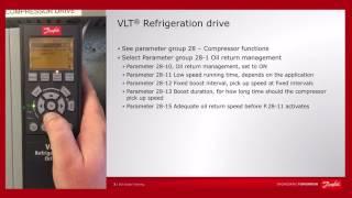 Danfoss VLT® Refrigeration Drive FC 103 – Oil Return Management