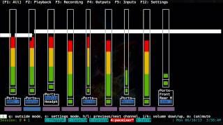 Pacmixer - PulseAudio Mixer - Linux TUI