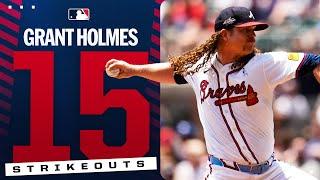15 STRIKEOUTS!  Grant Holmes records the most strikeouts in game this season!