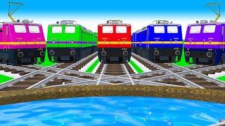 電車アニメ | Railway Crossing | 電車アニメ | Railroad Crossing Fumikiri Train