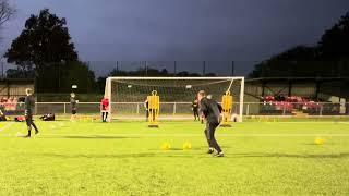 60 second session from last Thursdays Goalkeeper training session