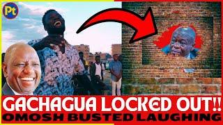 Hilarious Omosh One hour Laughs Hard after Gachagua was Locked out of Mashujaa Day Celebration