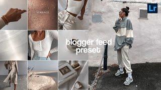 Blogger Feed preset | Instagram feed | lightroom presets | instagram photos