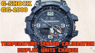 Temperature Sensor Calibration and Display Units Change a G-SHOCK GG-1000 Mudmaster | SolimBD