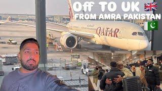 TRAVELLING FROM PAKISTAN  TO UK  ISLAMABAD TO LONDON WITH QATAR  AIRLINE #vlog97 #uk #pakistan