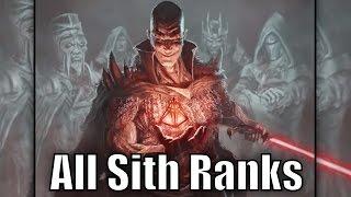 All Sith Ranks and Titles