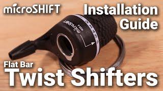 microSHIFT Flat Bar Twist Shifter Installation Guide