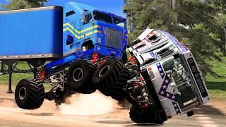 R.a.c.e : MonsterTrucks & Mad Cars Carnage Epic Jumps, Crashes | BeamNG.drive