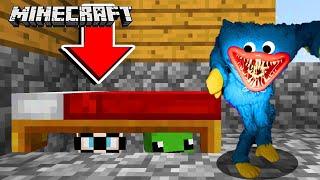 DENDY & ICH VERSTECKEN UNS VOR POPPY PLAYTIME UNTERM BETT in Minecraft! [Deutsch/HD]