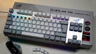 Unboxing Asus ROG Strix Scope NX TKL Moonlight White Mechanical RGB Gaming Keyboard