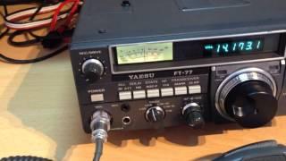 YAESU FT-77 on 20m SSB