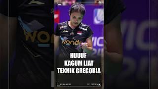 huuuf kagum liat teknik gregoria #badmintonlovers #bulutangkisindonesia #badminton  #bulutangkis