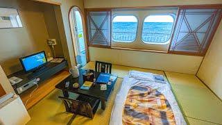 21-Hour Long-Distance Overnight Ferry Travel in a Deluxe Japanese-Style Room with Terrace