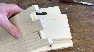 Dovetails / finger joints - Part 5, cutting the pins